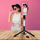 Shkop selfie tripod SSTR-13 me telekomandë Bluetooth, 21-133 cm, i zi