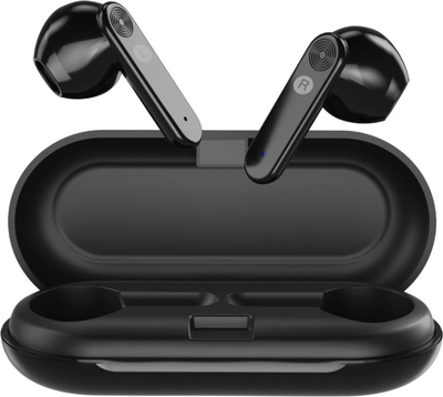 Kufje wireless XO X5 TWS, Bluetooth 5.0, me kuti karikimi, të zeza