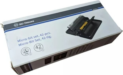 Set mikrobite Wiha Zai Hause, 42 copë, dorezë ESD, i zi