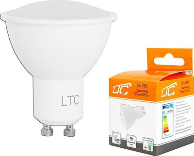 Poç elektrik LTC PS LTC LED GU10 SMD 7W 230V, dritë e bardhë e ngrohtë, 560 lm