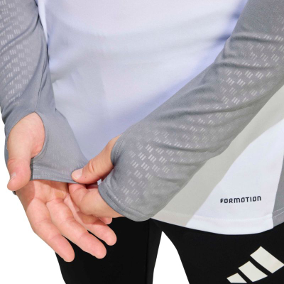 Bluzë trajnimi për burra adidas Tiro 26 Competition, me mëngë të gjata, me zinxhir, e bardhë