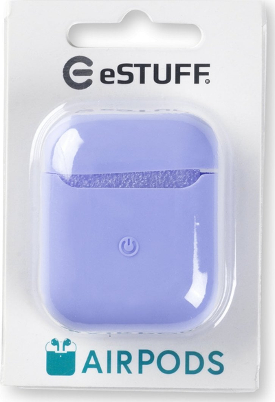 Kapak silikoni për AirPods eSTUFF Pale, soft touch, lejla pastel