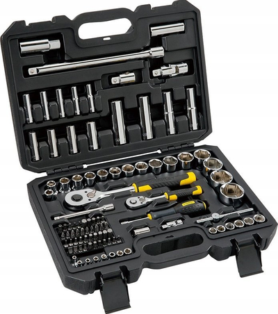 Set çelësash doko Stanley STMT17379-1, 1/2", 1/4", në kuti plastike