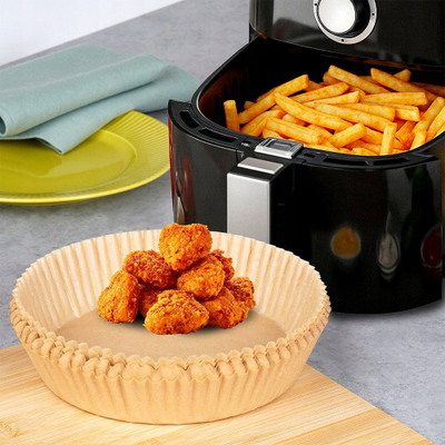 Letra për fritezë me ajër Vilde, t’rrumbullakta 19 cm, set 50 copë, ngjyrë kafe natyrale