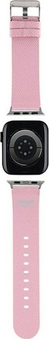 Rrip për Apple Watch Hello Kitty, lëkurë vegane PU, 38 40mm, rozë
