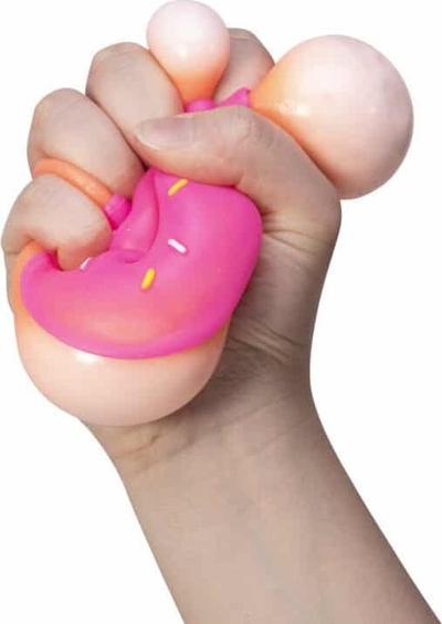 Lodër antistres Fat Brain Toys Nee Doh Dohnut, sensoriale, në formë donuts-i, shumëngjyrëshe