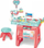 Set loje doktori Woopie Tiny Doctor Cabinet, me drita e tinguj, rozë me jeshile