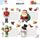 Stikera dhuratash Dodo Christmas Gift Stickers 6, 4 copë, me shumë ngjyra