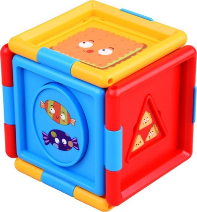 Loja edukative “Logic Cube Game”, kube logjike, mësim formash dhe ngjyrash, shumëngjyrëshe