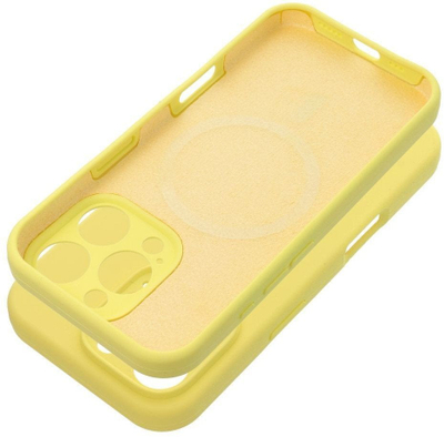 Mbulesë telefoni Karl Lagerfeld Silicone 2mm për iPhone 16 Pro, me MagSafe, Lemon