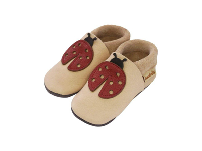 Këpucë foshnje Baobaby Lady Mara, lëkurë, madhësia S, bezhë