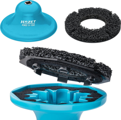 Pastrues qendre rrote Hazet 4960V-160/2, diametër 160mm, sistem fiksimi i shpejtë, blu