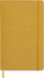 Bllok shënimesh Moleskine Classic Leather, i madh 13 x 21 cm, faqe me vija, Amber Yellow