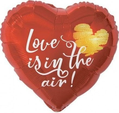 Balonë folie GoDan Love Is In The Air, 46cm, shumëngjyrësh