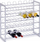 Mbajtës shishesh Zeller Metal Bottle Rack, 6 shishe, metal, i bardhë