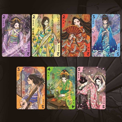 Lojë tavoline Board Game Geishas, strategjike, për 2 lojtarë, shumëngjyrëshe