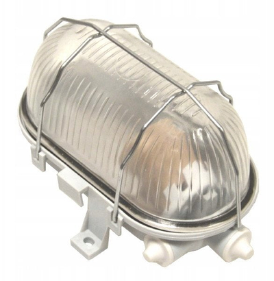 Llambadar Pawbol oval, me fole E27, IP44, me rrjetë metal
