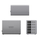 Kuti e jashtme disqesh Orico 9858T3, 5 vende 2.5"/3.5" SATA, Thunderbolt 3, gri