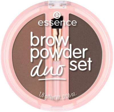 Set për vetulla Essence Duo Eyebrow Kit 02 Medium, 1.8 g, ngjyrë mesatare