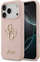Mbulesë telefoni Guess Silicone Big 4G Script GUHCP17LSC4GSMP, për iPhone 17 Pro, MagSafe, rozë e hapur