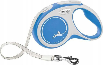 Flexi New Comfort Повлекувачки Ремен, Сина, 5 m