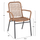 Kolltuk Spano prej alumini 55,5x58x81Hcm (HM6046), bezhë