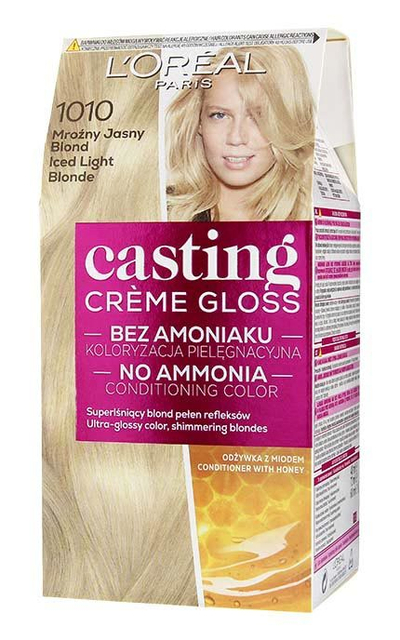 Ngjyrë për flokë L'Oreal Paris Casting, 1010 Light Iced Blonde, 48 ml