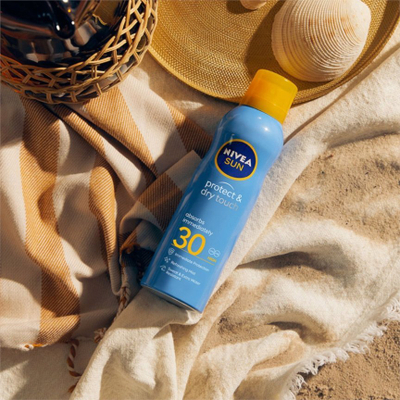 Sprej dielli Nivea Sun Protect &amp; Dry Touch Sun Mist SPF 30, 200 ml