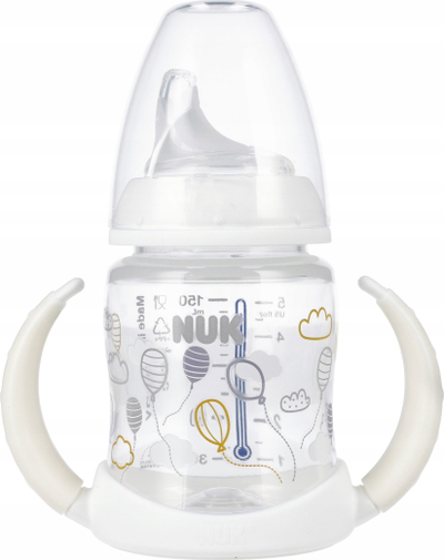 Шише за бебиња НУК, 150ml, 6-18 месеци, бела
