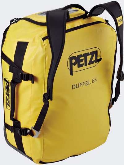 Çantë duffel Petzl 65L S045AA00, e fortë, e verdhë me të zezë