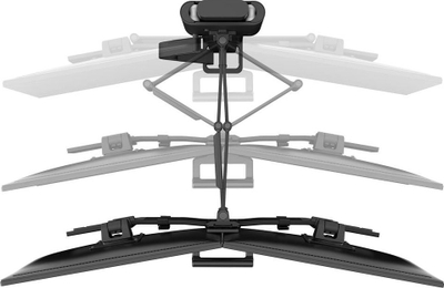 Mbajtëse tavoline për monitorë Ergotron 45-631-224, deri 27", dyfishe, gri