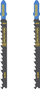 Teh sharrë pendul Irwin Pro 0644, T‑shank, dru, set 2 copë