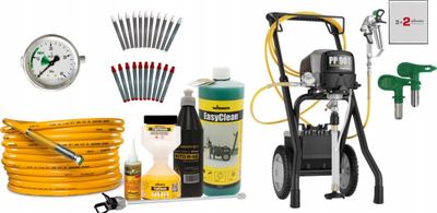 Makinë spërkatëse boje Wagner PowerPainter 90 Extra, airless, me zorrë 15m, gri me të zezë