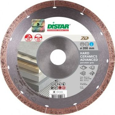 Disk diamant Distar Hardceramics 200mm, vrimë 25.4mm, për qeramikë të fortë