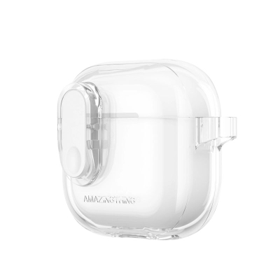 Futrollë për kufje AmazingThing Minimal, për AirPods 4, TPU, transparente