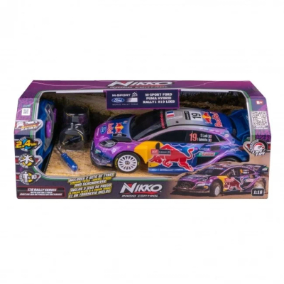Makine me telekomandë Nikko Rally Series Ford Puma #19, 1:16, shumëngjyrëshe