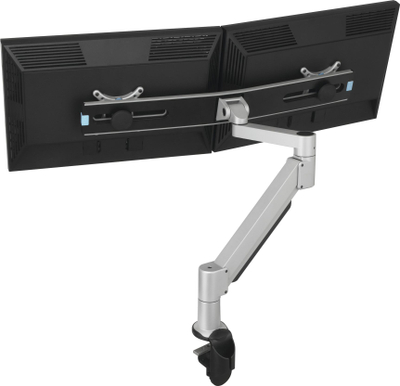 Pllakë adapteri për monitor Vogel's PFA 9102, 2 ekrane LCD, VESA 75/100, alumin ngjyrë argjendi