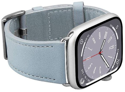 Ремче Puro E-Classic за Apple Watch, 38 40 41mm, ефект кожа, сино