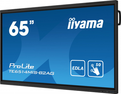 Ekran interaktiv Iiyama ProLite TE6514MIS-B2AG, 65\", 4K Ultra HD, Wi‑Fi, i zi
