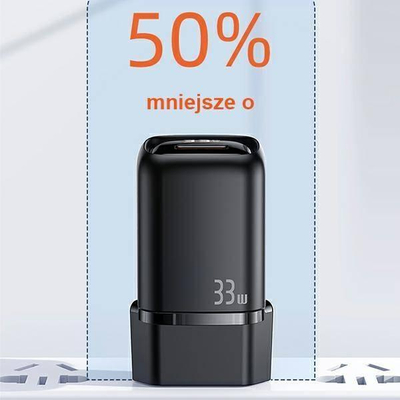 Karikues muri Usams T46 US CC152, 33W PD, 1x USB C 1x USB A, i bardhë