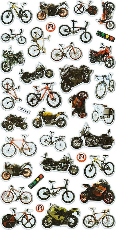 Sticker reflektues Titanum, set 36 copë, për motor dhe biçikletë