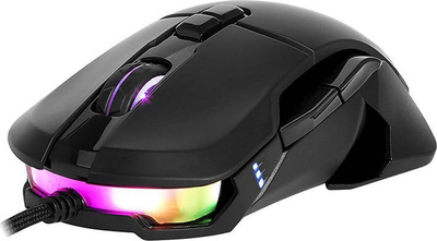 Maus gaming Delux M629BU, 16000 DPI, RGB, i zi