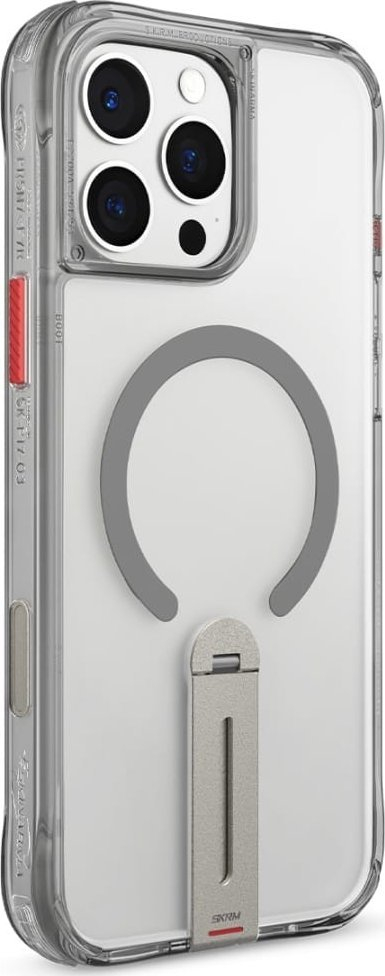 Куќиште за телефон Skinarma Helix за iPhone 16 Pro Max, магнетно MagSafe, заштита 360°, титаниум