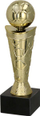 Kupa futbolli Pucharek 9061/G, set me 3 copë, 18 cm, ngjyrë ari