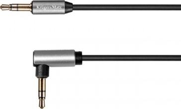 Kabllo audio Kruger&amp;Matz KM1242, Jack 3.5mm në Jack 3.5mm, 1m, argjendi