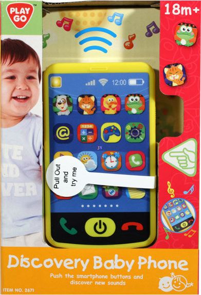 Lodër telefon për bebe PlayGo Discovery 2671, interaktiv, shumëngjyrësh