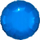Balonë rrethore Amscan Metallic, 43 cm, blu metalike