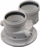 Adapter oxhaku Bosch C53x 7738113529, diametër 80/125mm, për kaldra me kondensim, ngjyrë e bardhë