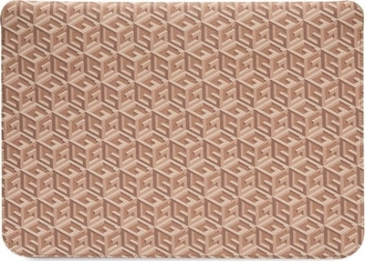 Mbulesë laptopi Guess Sleeve GUCS16HGCFSEW, 16", dizajn GCube Stripes, kafe
