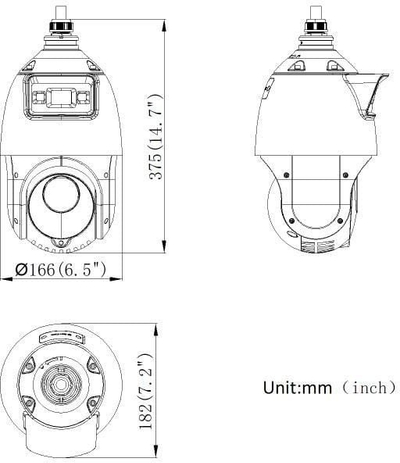 Kamerë IP Hikvision DS-2SE4C425MWG-E/14, 4MP, ColorVu PTZ, e bardhë
